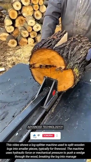 Log Splitter Machine for Splitting Firewood !! #innovation #tool