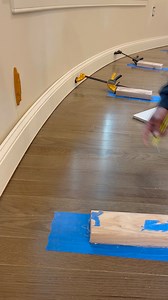 7.1M views · 85K reactions | Installing baseboard on a curved wall, good tips. Gpr3Carpentry. #carpentrytips #installation #tips #viral #tool #GLUE #baseboard #diycrafts #designbuild | Leandro Felipe | Facebook