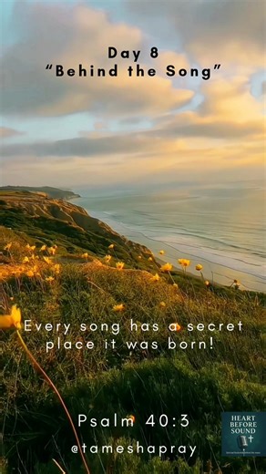 WEEK 2 — TESTIMONY & TRANSPARENCY 🎤 Day 8 — “Behind the Song” Before the melody, there was a moment. Maybe tears. Maybe silence. Maybe a prayer that turned into lyrics. Today, share a glimpse behind the sound — the moment God gave you that line. Transparency invites connection; honesty inspires healing. Scripture: 📖 Psalm 40:3 💾 Save this as your reminder: your testimony is someone’s turning point. 🔁 Share your “before and after” lyric moment in the comments. #BehindTheSong #WorshipStory #He