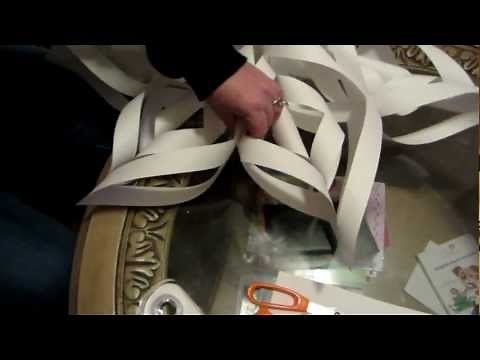 How to make a large 3D paper snowflake step by step