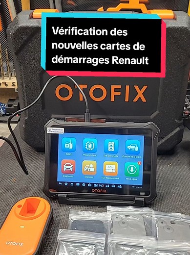 Vérification des nouvelles carte de démarrage Renault #diagnostic #otofix #autel #carterenault