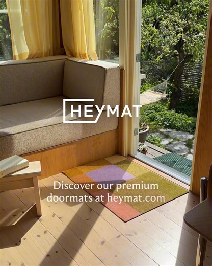 Elevate your entry for summer with the vibrant Heymat Mix Teklan door mat, designed by the talented Swedish artist Tekla Evelina Severin. | Heymat