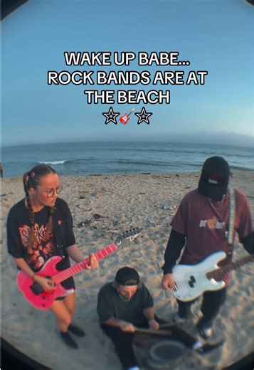 The 1975 Rock Band at the Beach