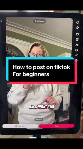 How to post on TikTok for beginners #creatorsearchinsights #tiktoktutorial #beginnertiktok