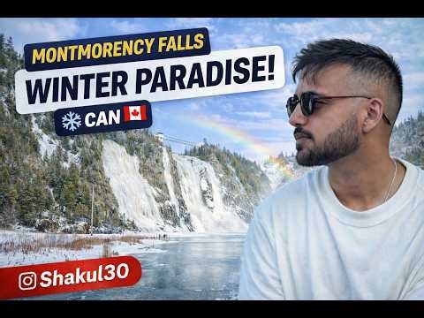 Montmorency Falls in Winter ❄️ | Quebec’s Frozen Paradise!