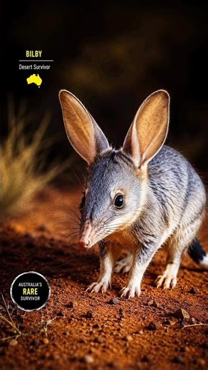 The Rare Bilby Fighting To Survive 😱 #Bilby #facts #shorts
