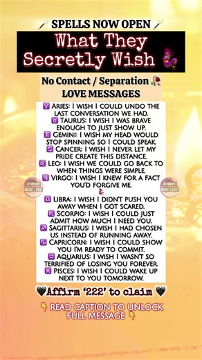 WHAT THEY SECRETLY WISH 🧞‍♂️ No Contact / Separation