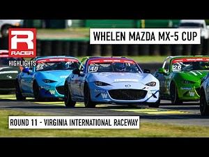 Mazda MX-5 Cup 2024 | Round 11 - Virginia International Raceway | Race Highlights