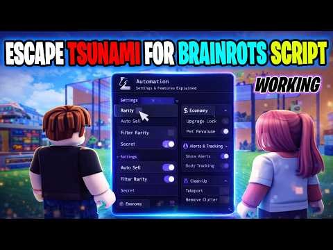 ESCAPE TSUNAMI FOR BRAINROTS SCRIPT *WORKING* AUTO TOWER TRIAL V3, CANDY EVENT & MORE!