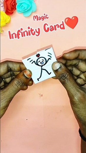 Never Ending Magic Infinity Card ❤️✨ | Easy DIY Love Card Tutorial | #shortsfeed #diycard