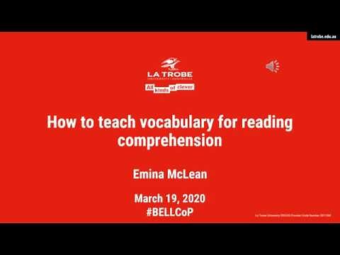 How to teach vocabulary and why