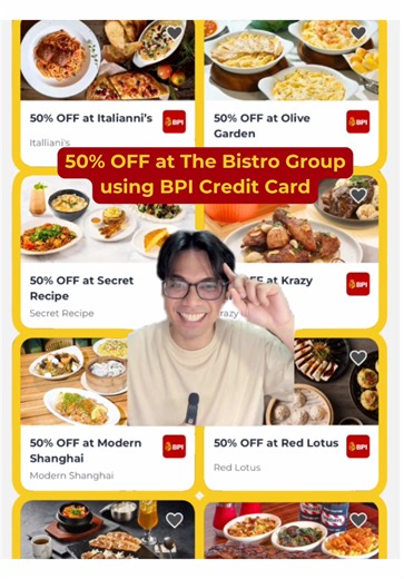 Friday Dining Deals at The Bistro Group with BPI
