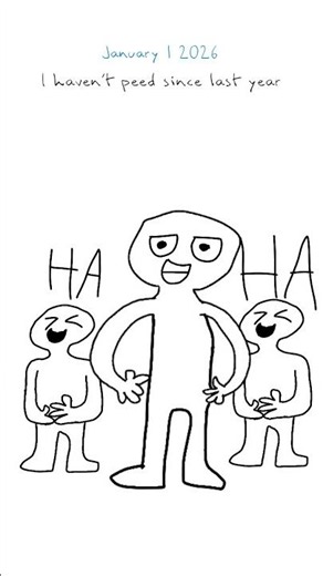 I haven't peed since last year...(Animation Meme) #animation #funny #viral