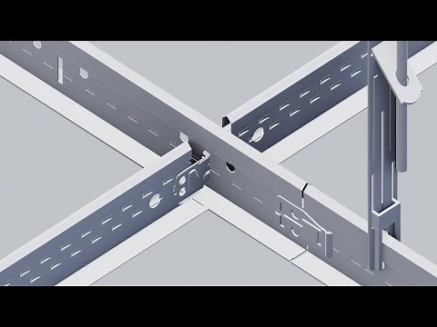 Installation of System Z - L-Bar Grid with a Finesse Tile