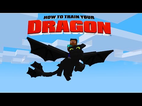 Minecraft - HOW TO TRAIN YOUR DRAGON - A Night Fury ! [15]
