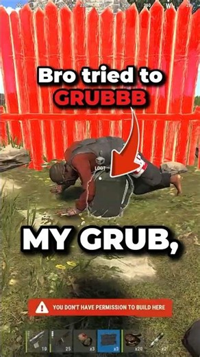 POV: You Joined with Too Many GRUBS. #rust #rustgame #bestrust