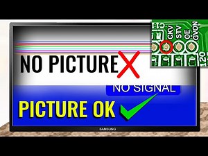 Horizontal line on half screen then white screen problem on Samsung 32 inch LED TV ST3151A05-F-XC-1