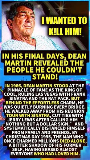 In His Final Days, Dean Martin Revealed The People He Couldn't Stand! #Shorts #viral