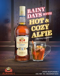 Ngayong rainy szn, get that warm and fuzzy feeling by trying out this Hot & Cozy Alfie recipe! ♨️​ ​Get your Alfonso Brandy here: https://tinyurl.com/AL-Jul-01 ​#GetsKoAngAlfonsoBrandy​ ​Drink Responsibly.​​ ​ASC Ref No. M0259N061924A | Alfonso Brandy