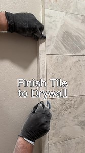 Metal tile edge is nice, but matching tile trim… 😍 #tiletrim #tileshower #showerremodel #bathroomremodel #dreamshower #marbletile #rabworks #contractor #construction #newton #jaspercounty #contractorlife #lifeofacontractor #contractorsoffb | Luxury Remodeling