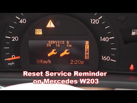 Reset Service Reminder on Mercedes W203 / How to Reset service interval in Mercedes W203