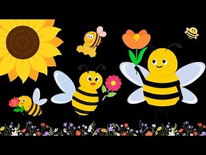 Baby Sensory Video - Buzzing Bees - Sensory Videos For Babies - Visual Stimulation Newborn #baby