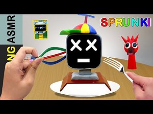 Eating SPRUNKI MR.FUN COMPUTER in Real Life ! Mukbang Clay ASMR Kluna Tik Style Animation