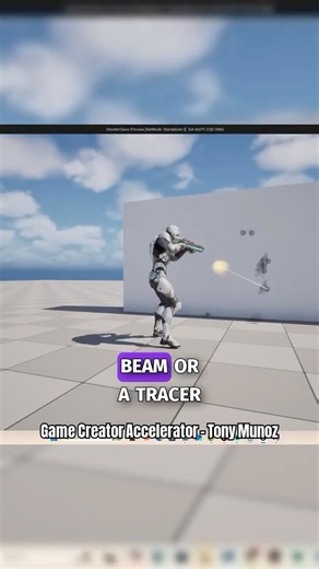 The Bullet Tracer Effect in Unreal Engine with Niagara 5.7! #shorts