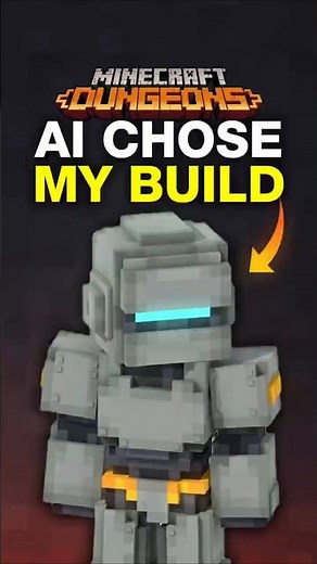 AI Chose my BUILD in Minecraft Dungeons! #minecraftdungeons
