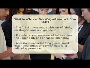 What Was Christian Dior's Original New Look From 1947? - Designer Brands Spotlight