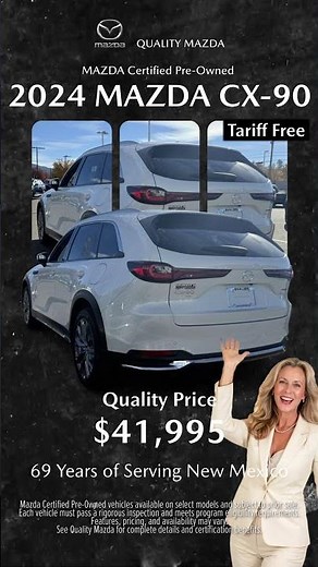 2024 Mazda CX-90 CPO Tariff-Free | Premium 3-Row SUV | Quality Mazda Albuquerque