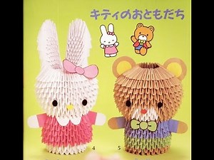 How to make 3D Origami Bear? Hướng dẫn xếp gấu Origami 3D