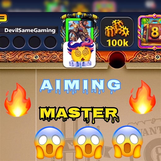 😱 ( AIMING MASTER ) 🔥8 ball pool hacker gameplay #viral #gaming #shortvideo #live #short #shorts