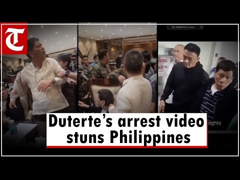 Handcuffed & dragged: Philippines senate releases footage of Rodrigo Duterte's arrest