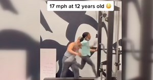 12-year-old goes viral for running 17mph on a treadmill, here's the story behind her speed