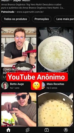 Pesquise no YouTube Anonimamente