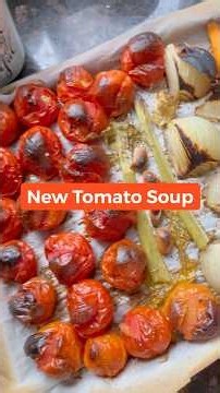 New Tomato Soup with Roasted Vegetables