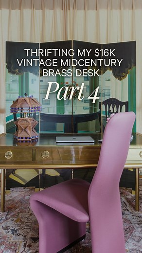 21K views · 782 reactions | Part 4: Thrifting my $16k vintage midcentury brass desk | Maggie Wilkerson // Collected Home | Facebook