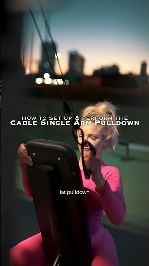 How to set up and perform the Cable Single Arm Pulldown #shorts