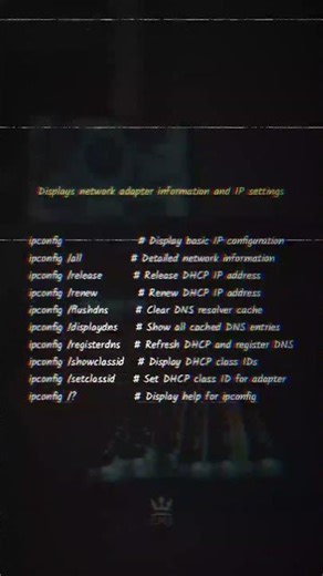 ipconfig | CMD | commands | network | Beginners | #ipconfig #ict #commands #ytshorts #trythis #cmd