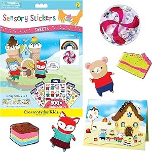 Creativity for Kids Sensory Stickers: Sweets - Sticker Activity for Kids, Sensory Play for Toddlers (Ages 3+)