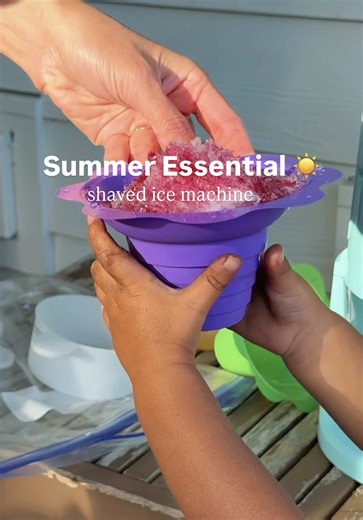 POV: you become your toddler’s favorite person the second you bring out the shaved ice machine 🍧😂 the easiest little treat that keeps them happy cool in this heat now it’s “more ice please!!” all day long 😅 we’ve been using it nonstop already Want the link? comment “ICE” and we’ll drop it in your DM’s! #amazonfinds #amazonmusthaves #toddlerfinds #summeressential #summervibes☀️