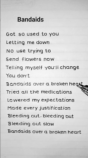 Bandaids - Katy Perry 💜(Lyrics)