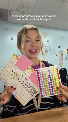 Using Sticker Charts in Elementary School Therapy