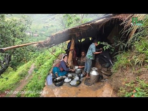 Easy Noodles Cooking in Village Style
