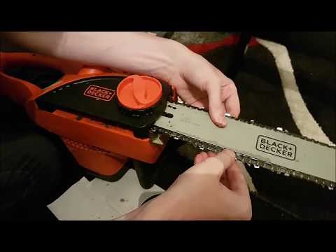 How to change a chain or replace a Black and decker chainsaw
