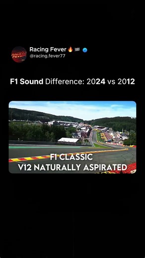 F1 SOUND: 2024 vs 2012 #f1 #formula1 #motorsport #automobile #racing #v8