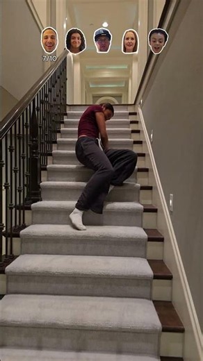 How do you go down the stairs