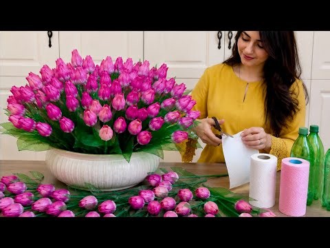 Amazing Crafts! Nobody will believe what these tulips are made of!🌷
