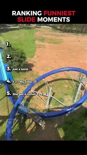 Ranking Funniest Slide Moments 😭 #shorts #funny #slide #waterslide #viral